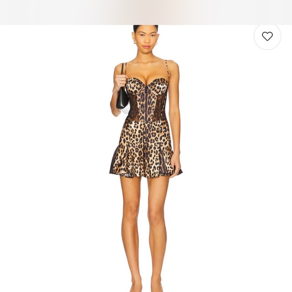 Retrofete Animal Print Mini Dress